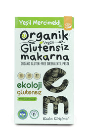 Organik Glutensiz Makarna Yeşil Mercimekli Burgu 200 Gr