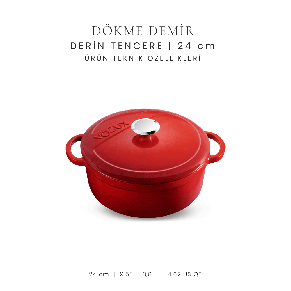 Voeux 24 cm Derin Tencere