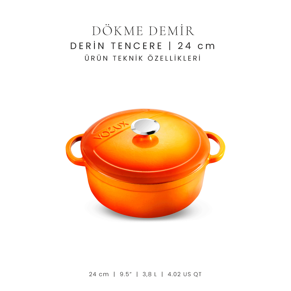 Voeux 24 cm Derin Tencere