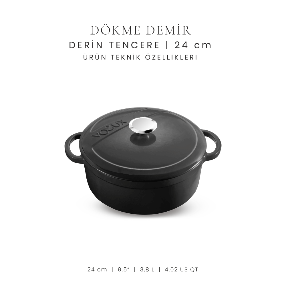 Voeux 24 cm Derin Tencere