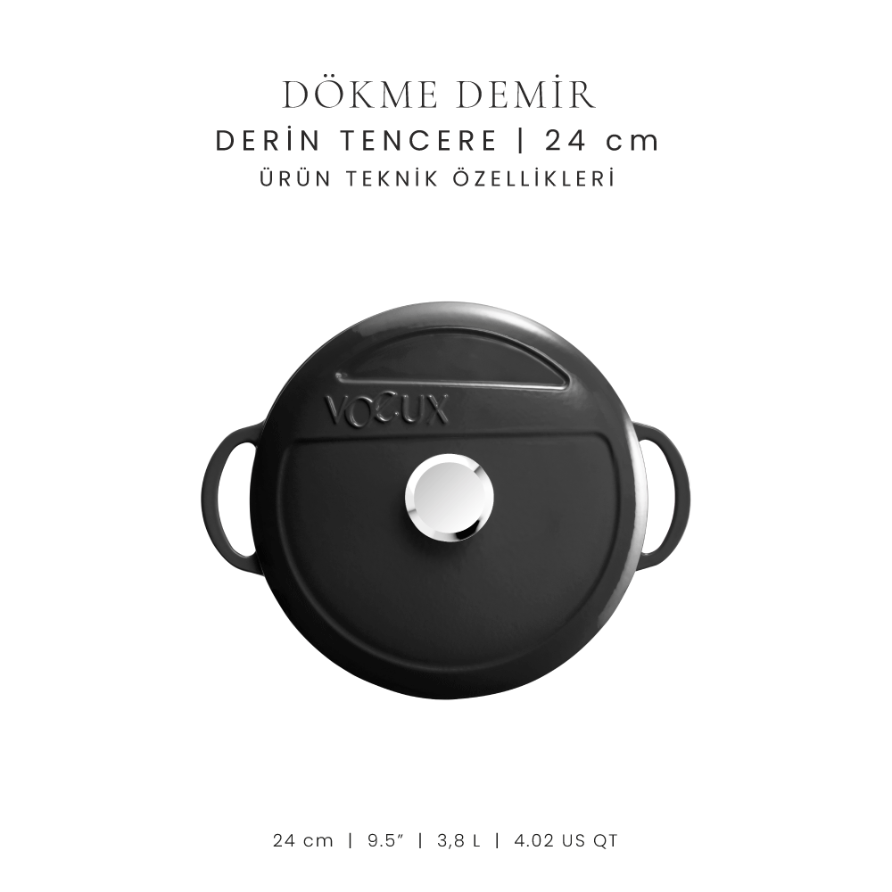 Voeux 24 cm Derin Tencere