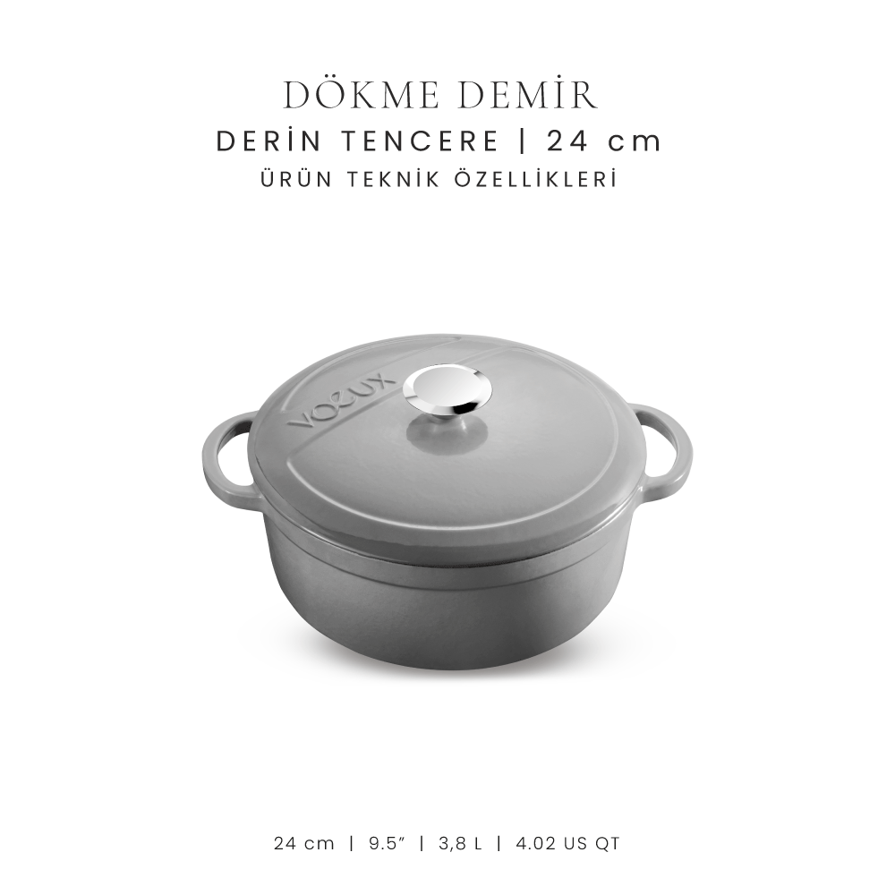 Voeux 24 cm Derin Tencere