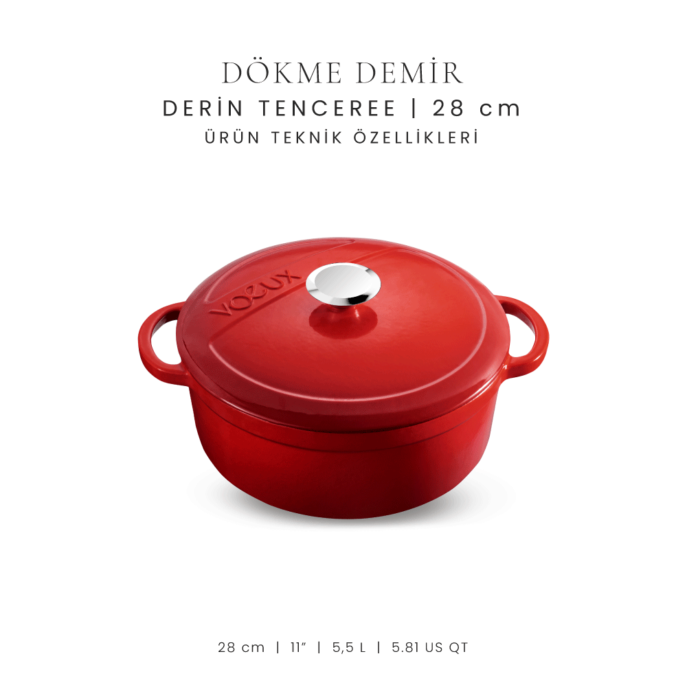 Voeux 28 cm Derin Tencere
