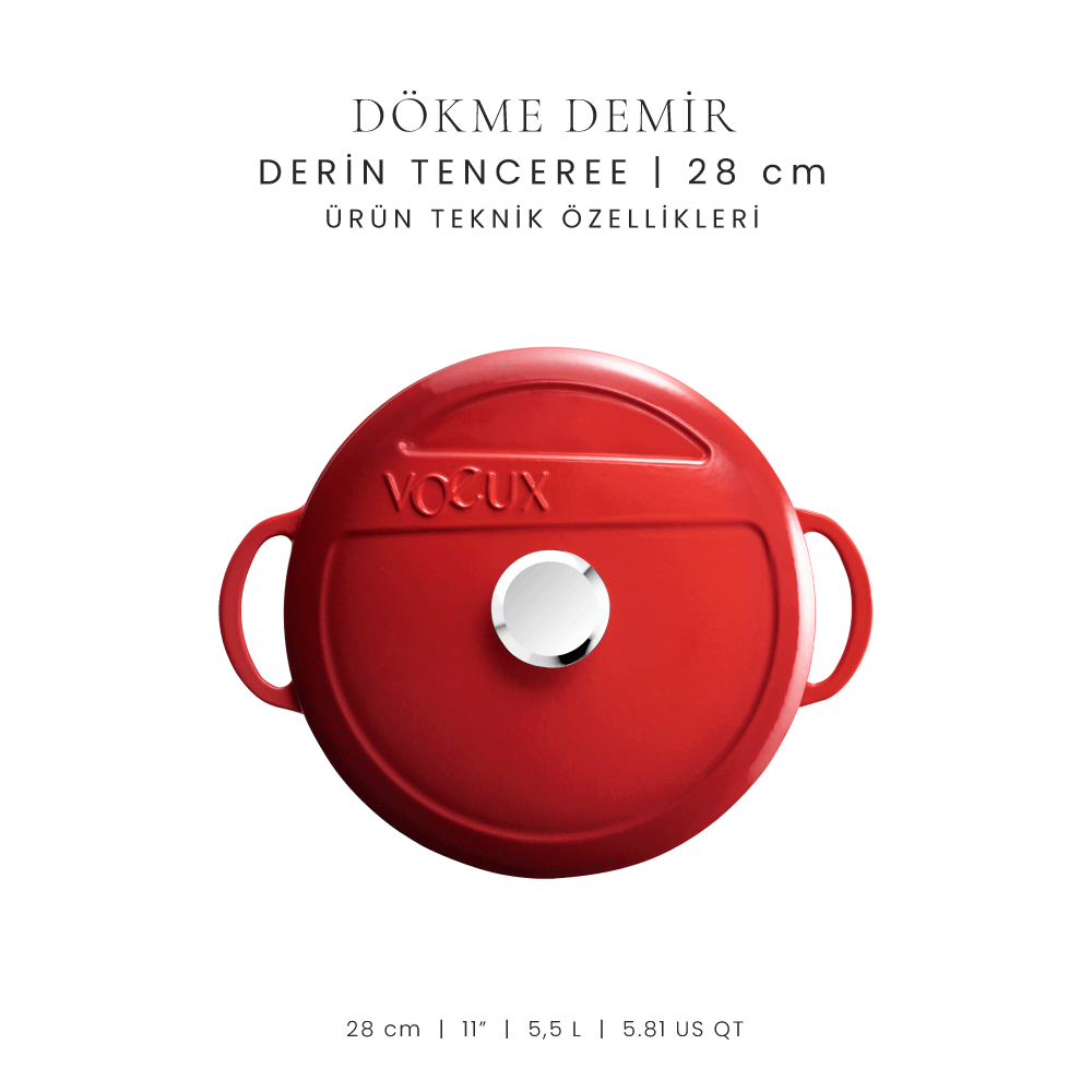 Voeux 28 cm Derin Tencere