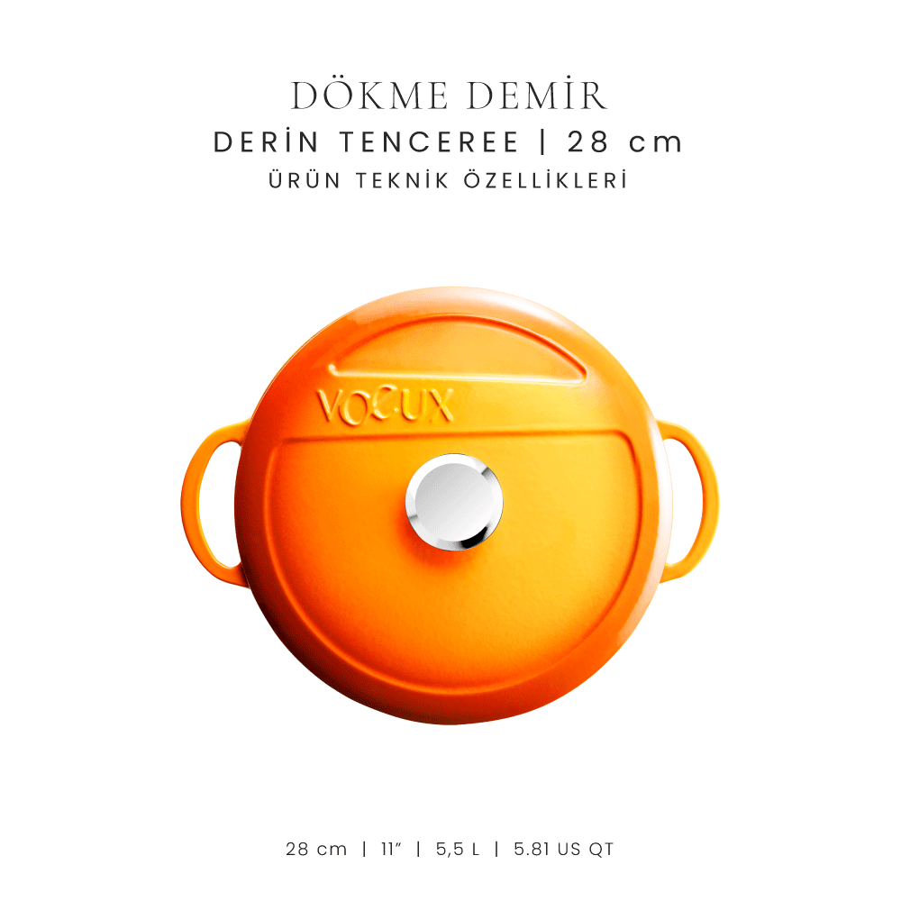 Voeux 28 cm Derin Tencere