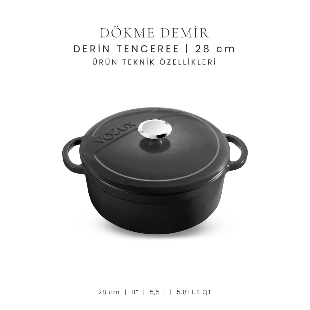 Voeux 28 cm Derin Tencere