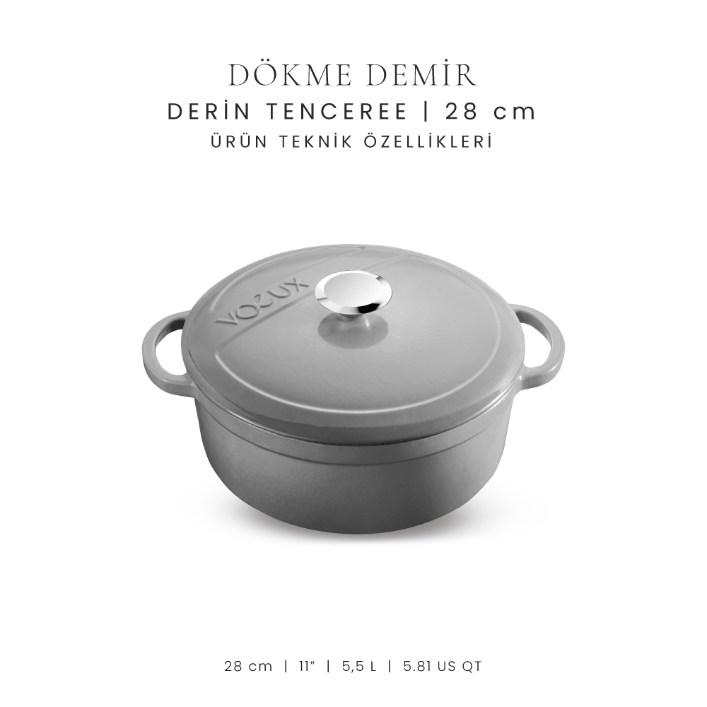 Voeux 28 cm Derin Tencere