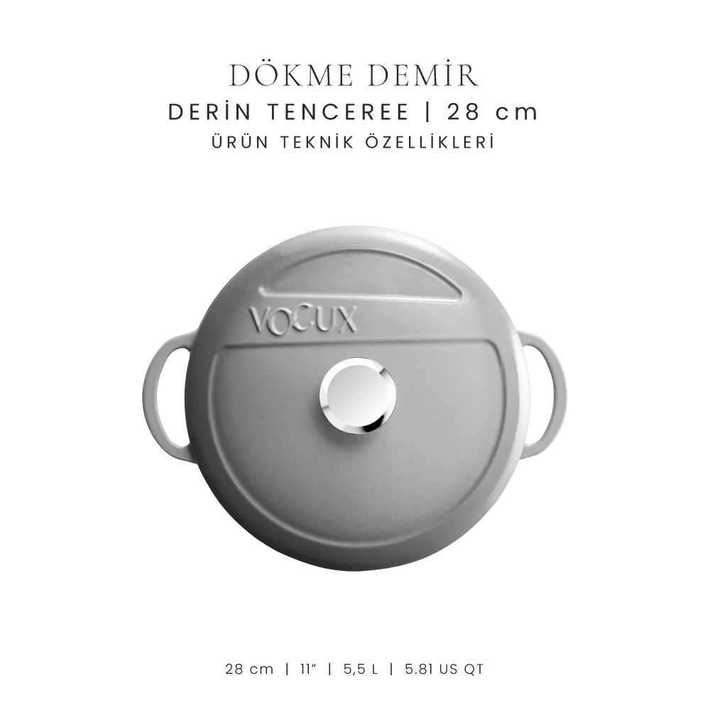 Voeux 28 cm Derin Tencere
