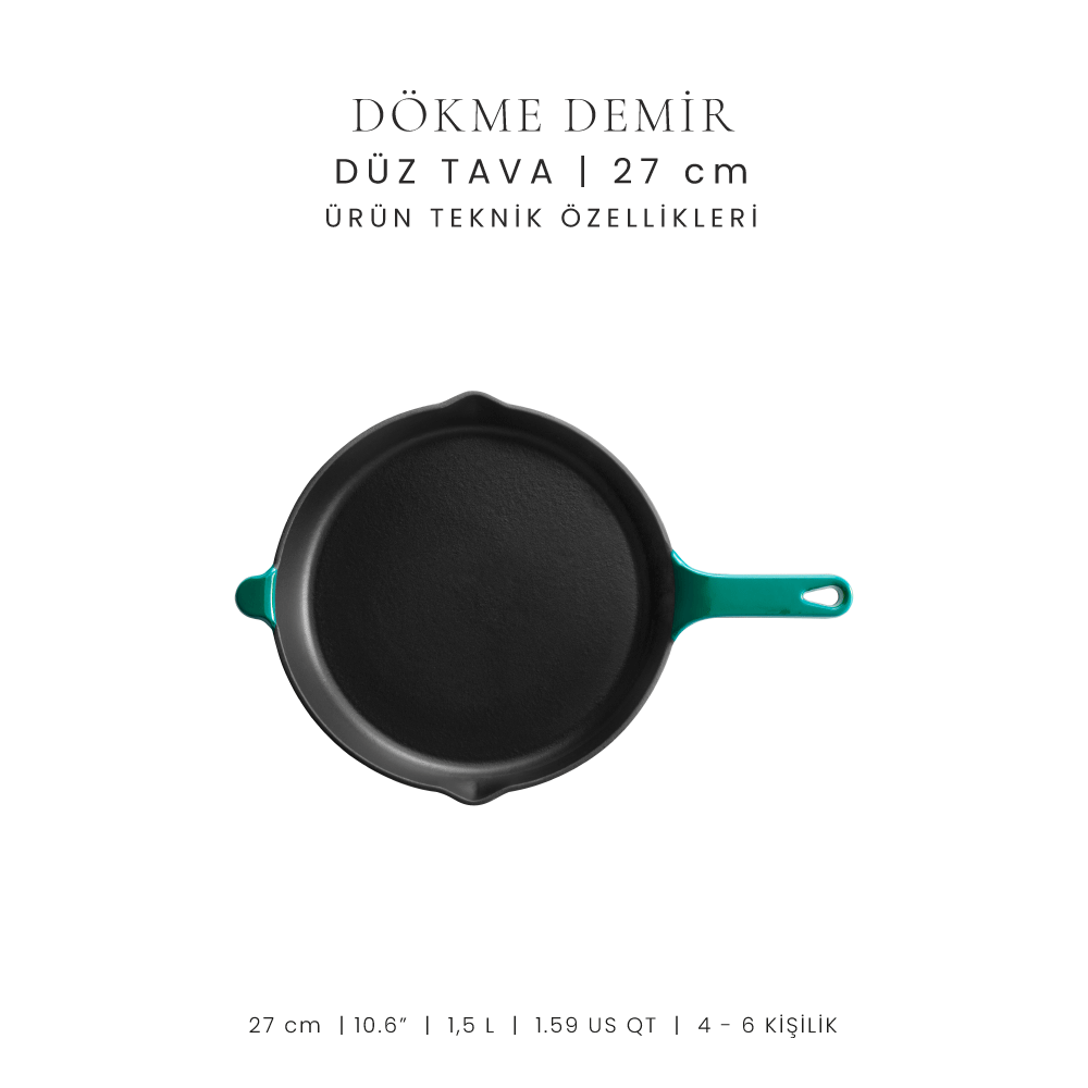 Voeux 27 cm Düz Tava