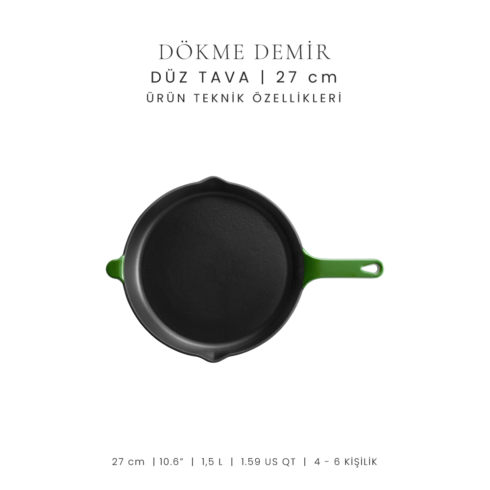 Voeux 27 cm Düz Tava