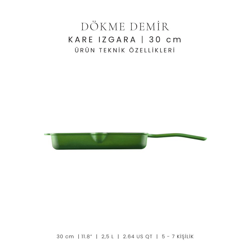 Voeux 30 Cm Kare Izgara Tava