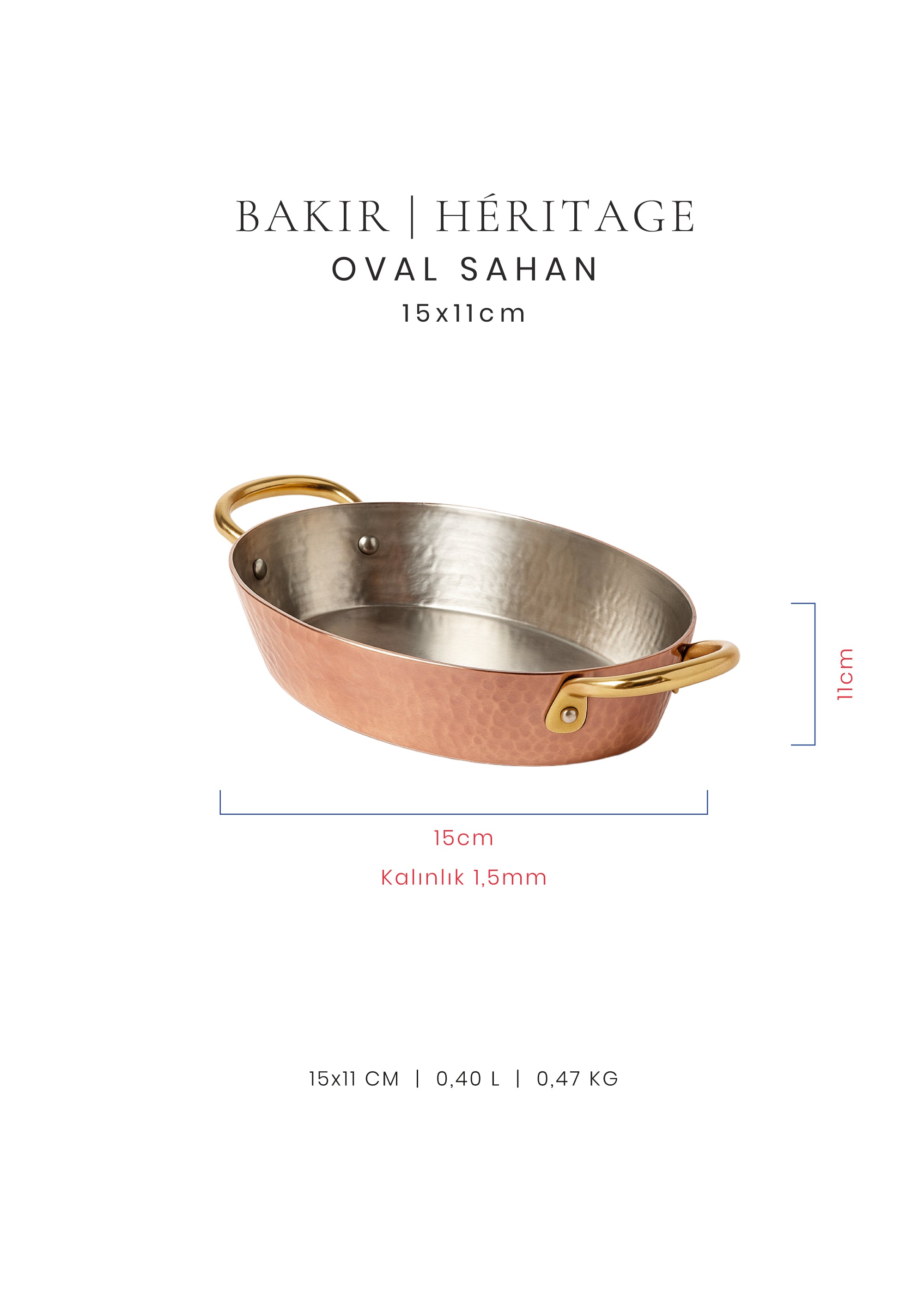 Voeux Dövmeli Oval Sahan - Bakır - Héritage