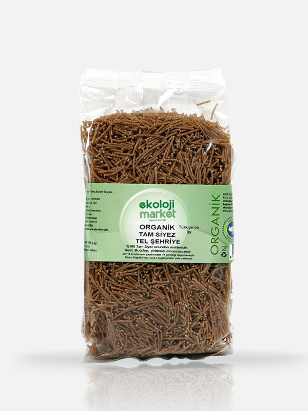 Organik Tam Siyez Tel Şehriye 250 gr