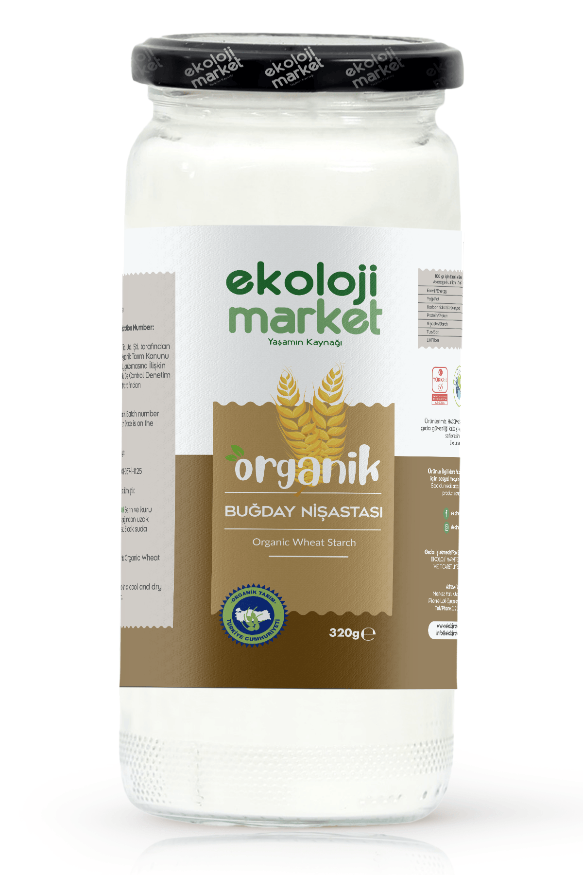 Organik Buğday Nişastası 320 gr