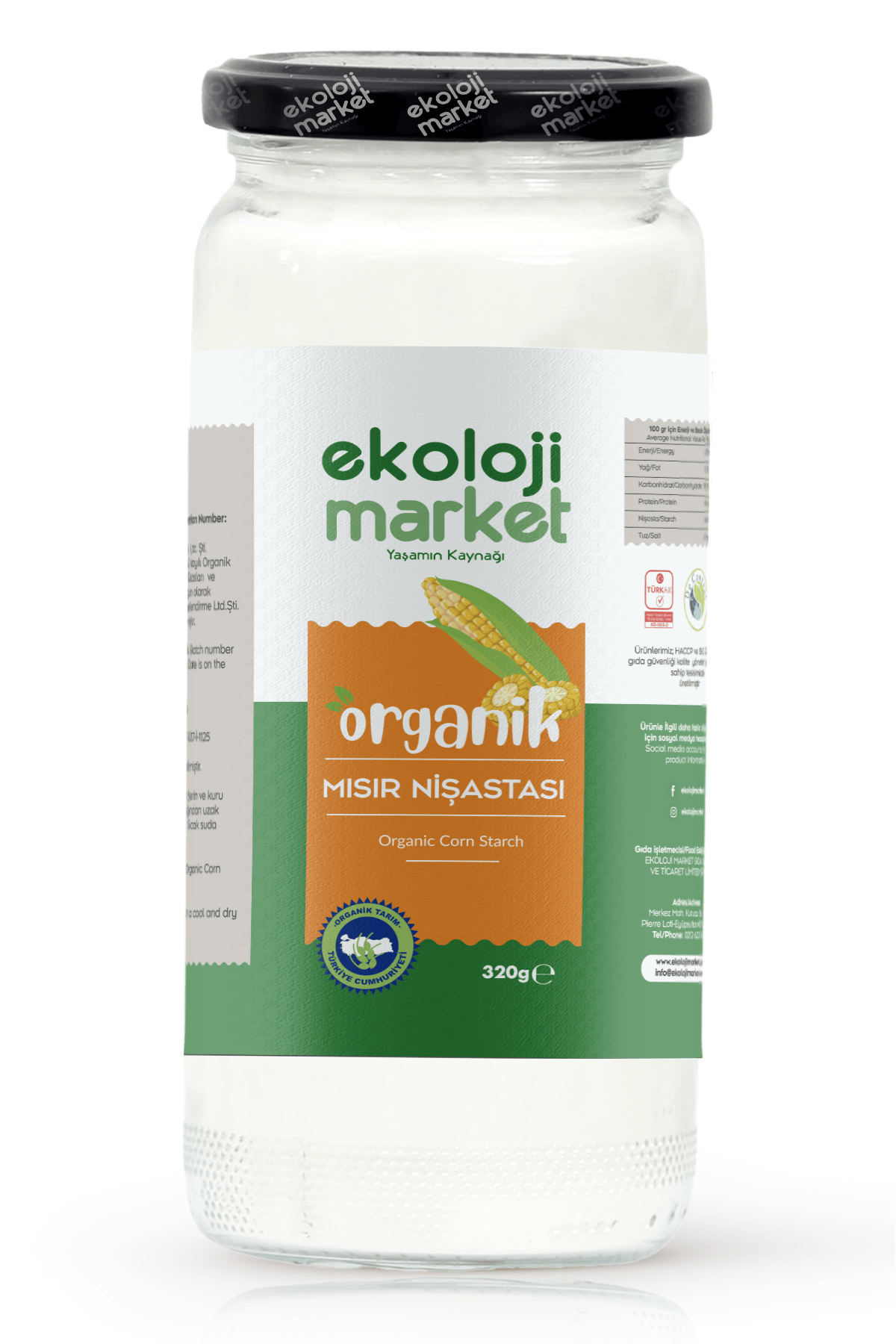 Organik Mısır Nişastası 320 gr