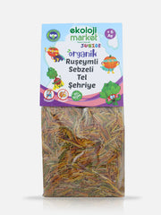 Organik Junior Ruşeymli Sebzeli Tel Şehriye 250 Gr
