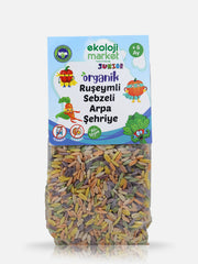 Organik Junior Ruşeymli Sebzeli Arpa Şehriye 250 Gr