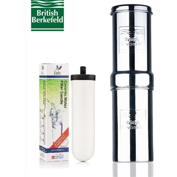 British Berkefeld - 1 Lt. Portatif Paslanmaz Çelik Su Arıtma Cihazı x 1 Ultra Sterasyl® Seramik Filtre -  W9361135-01