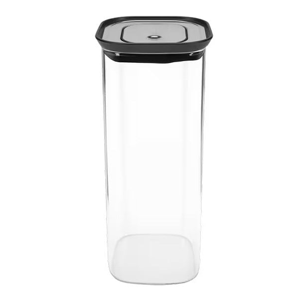 Lurch - 1,900 ml Borosilikat Cam Saklama Kabı, Paslanmaz Çelik Vakum Valfli Kapak - 240843