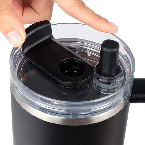 Lurch - “Big Cup” 0.8 L Lila, Paslanmaz Çelik Termos - Uzatılabilir Pipetli, Çift Cidarlı, Sızdırmaz - 270975