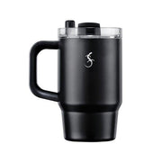 Lurch - “Big Cup” 0.8 L Mat Siyah, Paslanmaz Çelik Termos - Uzatılabilir Pipetli, Çift Cidarlı, Sızdırmaz - 270977