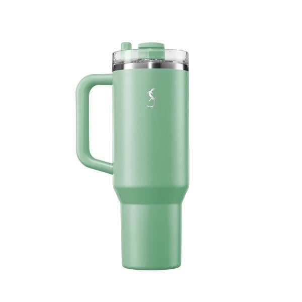 Lurch - “Big Cup” 1.2 L Adaçayı Yeşil, Paslanmaz Çelik Termos - Uzatılabilir Pipetli, Çift Cidarlı, Sızdırmaz - 240877