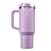 Lurch - “Big Cup” 1.2 L Lila, Paslanmaz Çelik Termos - Uzatılabilir Pipetli, Çift Cidarlı, Sızdırmaz - 270973
