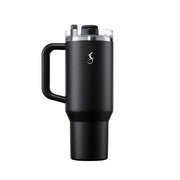 Lurch - “Big Cup” 1.2 L Mat Siyah, Paslanmaz Çelik Termos - Uzatılabilir Pipetli, Çift Cidarlı, Sızdırmaz - 240978