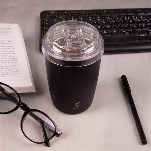 Lurch - "Coffee-To-Go" 300 ml Mat Siyah, Paslanmaz Çelik Termos - Çift Cidarlı - 270983