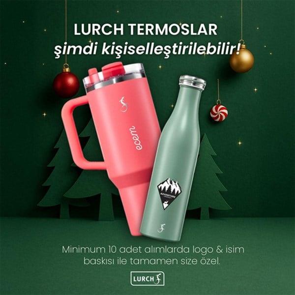 Lurch - "Coffee-To-Go" 300 ml Mat Siyah, Paslanmaz Çelik Termos - Çift Cidarlı - 270983