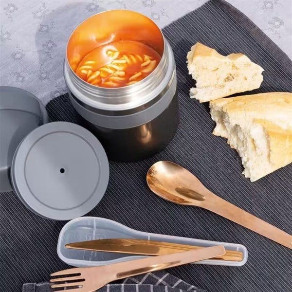 Lurch - "Iso-Pot" 500 ml Metalik Gri, Paslanmaz Çelik - Çift Cidarlı Yemek Termosu - 240847