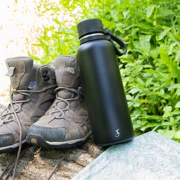 Lurch - “Outdoor” 1 L Mat Siyah, Paslanmaz Çelik Termos - Çift Cidarlı, Sızdırmaz - 270980