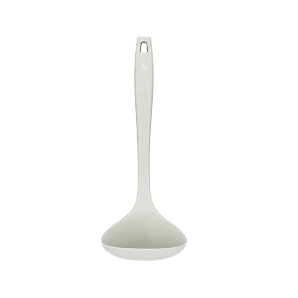 Lurch - Platin Silikon Çorba Kepçesi 28 cm Açık Gri -  Yanmaz, Yapışmaz, Bükülmez, Çizmez, Tat ve Koku Bırakmaz - 240012