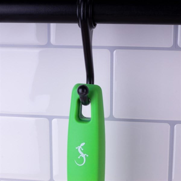 Lurch - Platin Silikon Delikli Spatula 32,5 cm Yeşil - Yanmaz, Yapışmaz, Bükülmez, Çizmez, Tat ve Koku Bırakmaz - 240083
