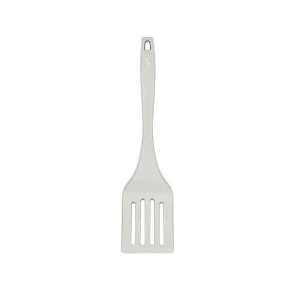 Lurch - Platin Silikon Delikli Spatula 32,5 cm Açık Gri - Yanmaz, Yapışmaz, Bükülmez, Çizmez, Tat ve Koku Bırakmaz - 240003