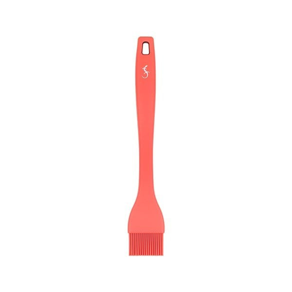 Lurch - Platin Silikon Pasta Fırçası 25,5 cm Somon - Yanmaz, Yapışmaz, Bükülmez, Çizmez, Tat ve Koku Bırakmaz - 240071