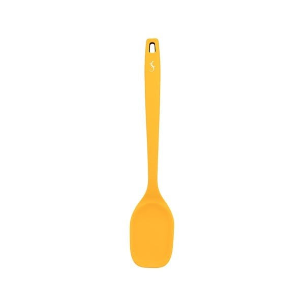 Lurch - Platin Silikon Servis Kaşığı 33,5 cm Sarı - Yanmaz, Yapışmaz, Bükülmez, Çizmez, Tat ve Koku Bırakmaz - 240054