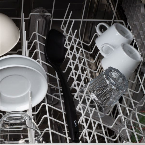 Lurch - Platin Silikon Servis Kaşığı 33,5 cm Siyah - Yanmaz, Yapışmaz, Bükülmez, Çizmez, Tat ve Koku Bırakmaz - 240614