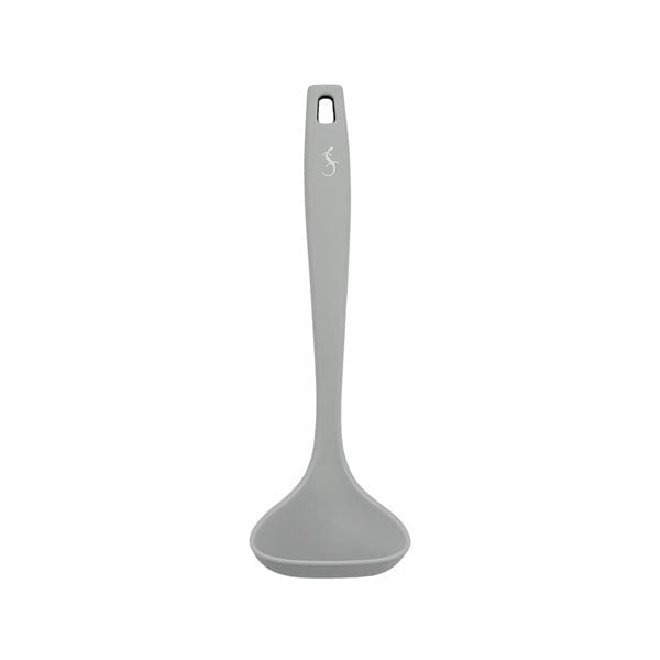 Lurch - Platin Silikon Sos Kepçesi 28 cm Açık Gri - Yanmaz, Yapışmaz, Bükülmez, Çizmez, Tat ve Koku Bırakmaz - 240015