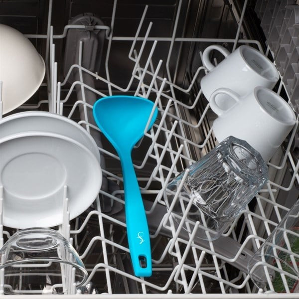 Lurch - Platin Silikon Sos Kepçesi 28 cm Mavi - Yanmaz, Yapışmaz, Bükülmez, Çizmez, Tat ve Koku Bırakmaz - 240115