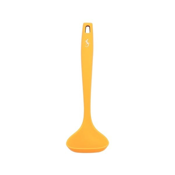 Lurch - Platin Silikon Sos Kepçesi 28 cm Sarı - Yanmaz, Yapışmaz, Bükülmez, Çizmez, Tat ve Koku Bırakmaz - 240055