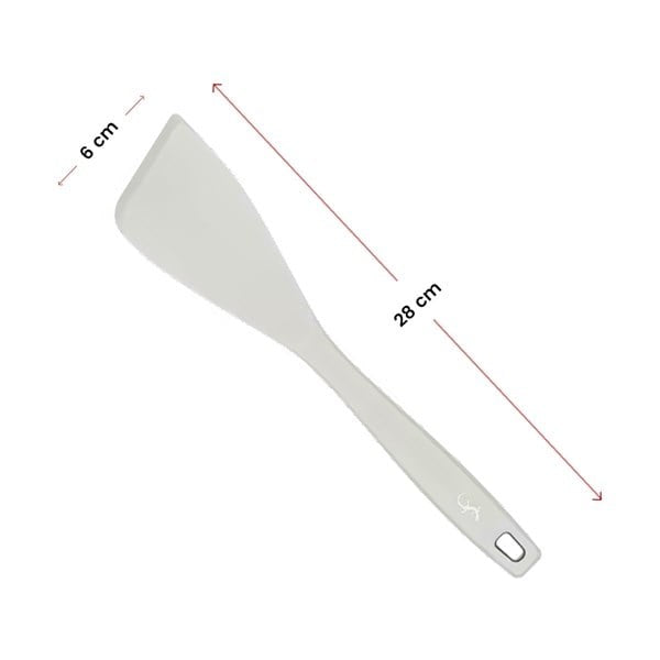 Lurch - Platin Silikon Spatula 28 cm Açık Gri - Yanmaz, Yapışmaz, Bükülmez, Çizmez, Tat ve Koku Bırakmaz - 240004