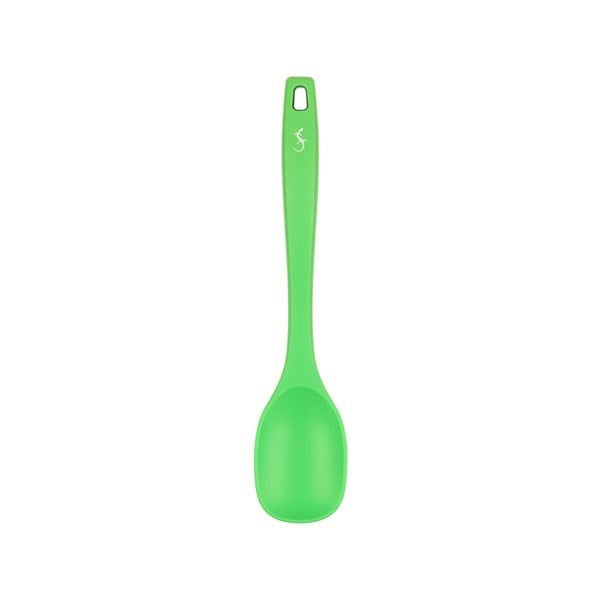 Lurch - Platin Silikon Yemek Kaşığı 28 cm Yeşil - Yanmaz, Yapışmaz, Bükülmez, Çizmez, Tat ve Koku Bırakmaz - 240081