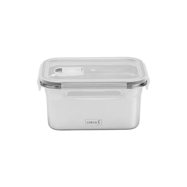 Lurch - "Safety" 1,000 ml Sızdırmaz, Fırınlanabilir, Paslanmaz Çelik, Vakumlu Saklama Kabı - 240892