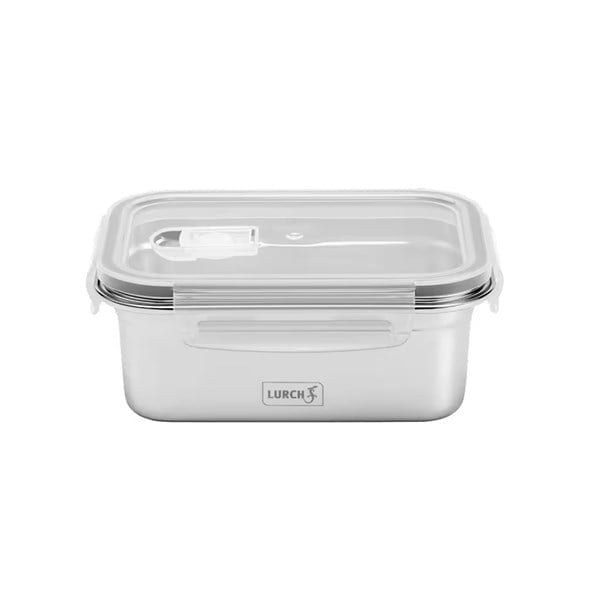 Lurch - "Safety" 500 ml Sızdırmaz, Fırınlanabilir, Paslanmaz Çelik, Vakumlu Saklama Kabı - 240890