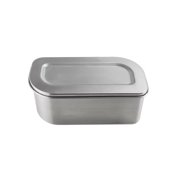 Lurch - “Salad Box” 1,200 ml Paslanmaz Çelik, Beslenme/Salata Kabı, Fırınlanabilir -Silikon Kayışlı - 240938