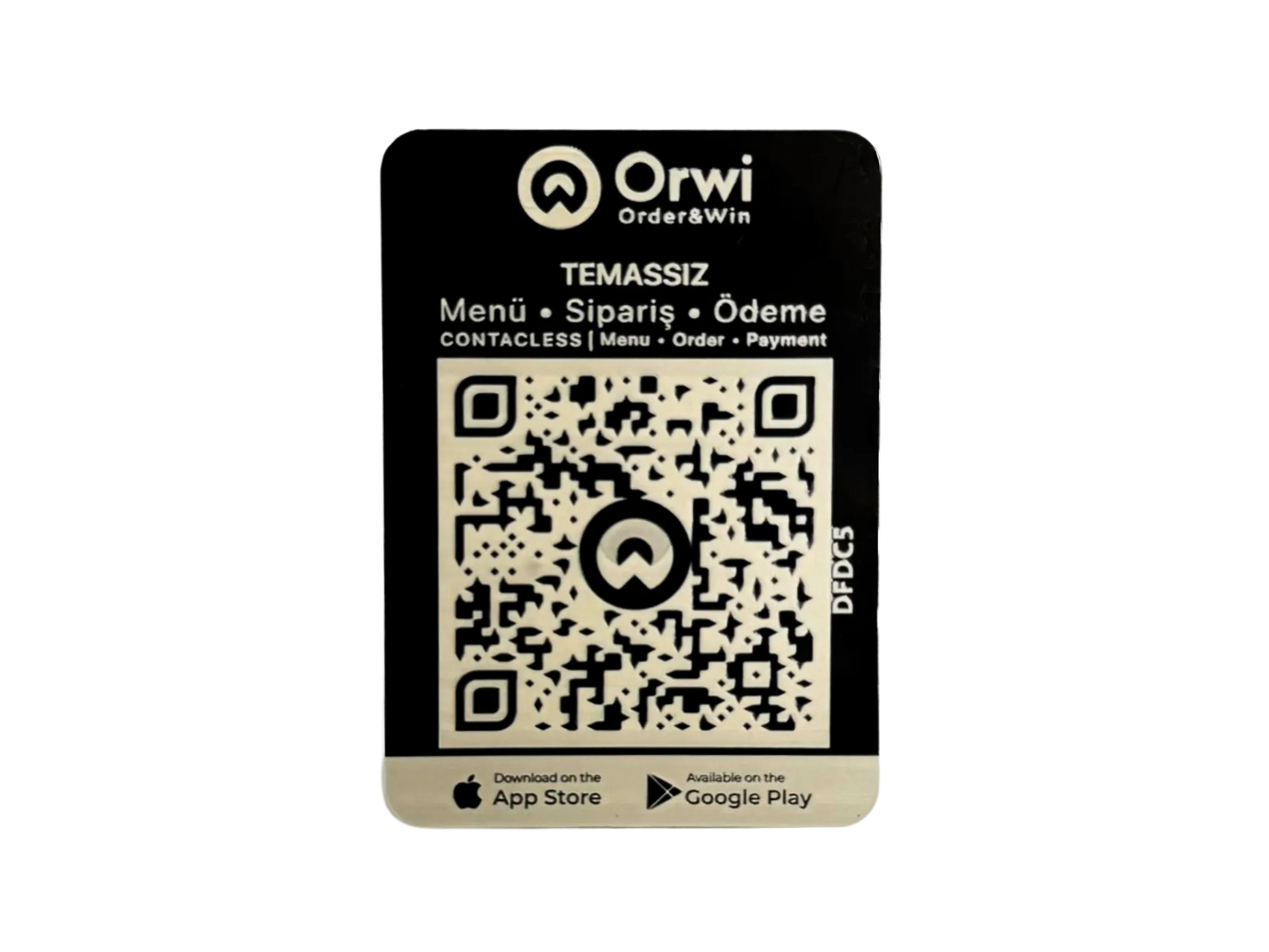 QR KOD MENÜ (Pleksi)