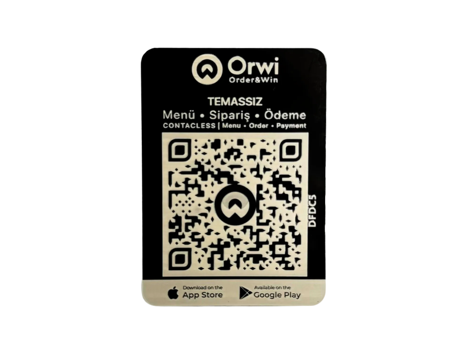 QR KOD MENÜ (Pleksi)
