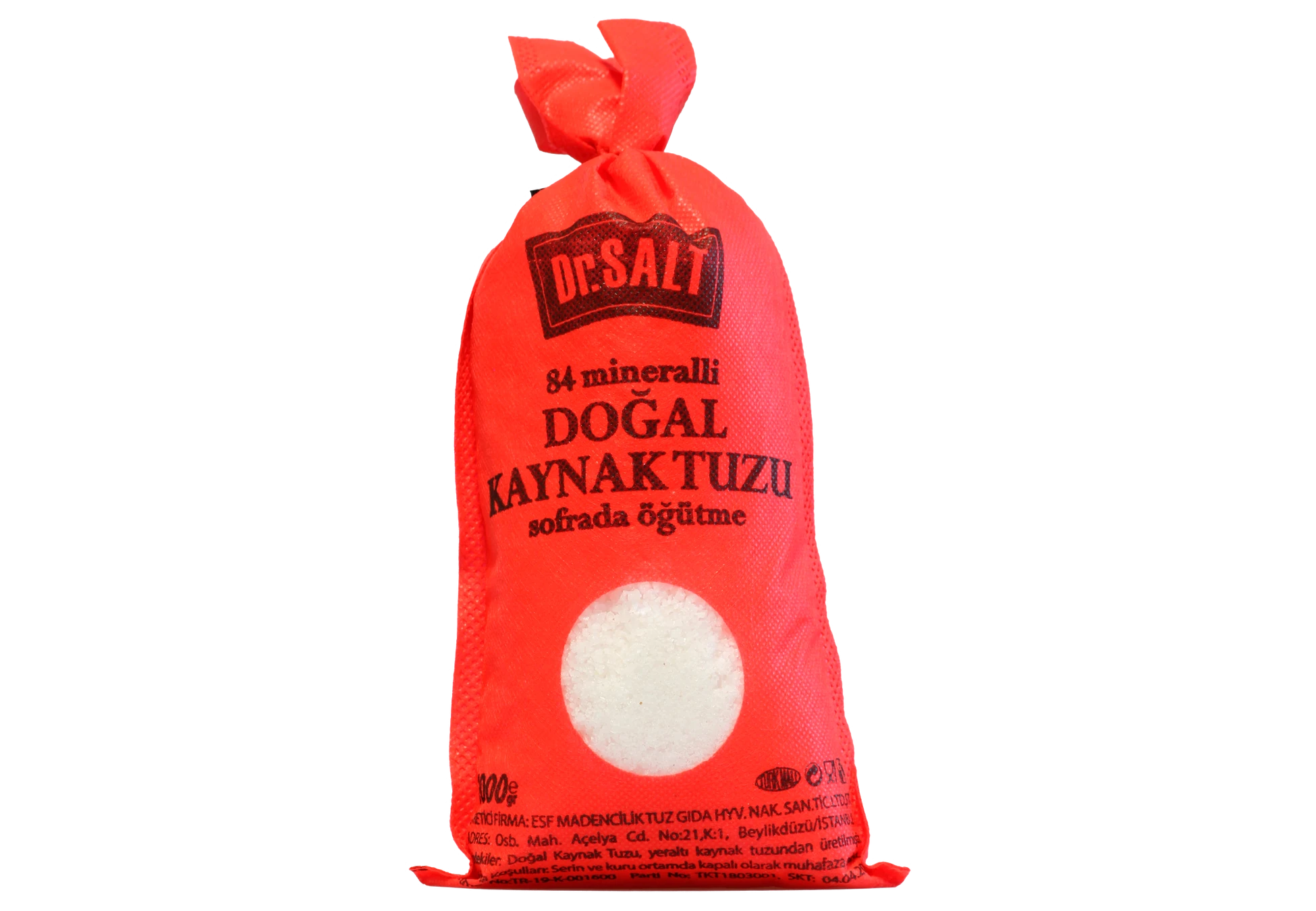 84 Mineralli Doğal Kaynak Tuzu Bez Paket -  1000 Gr.