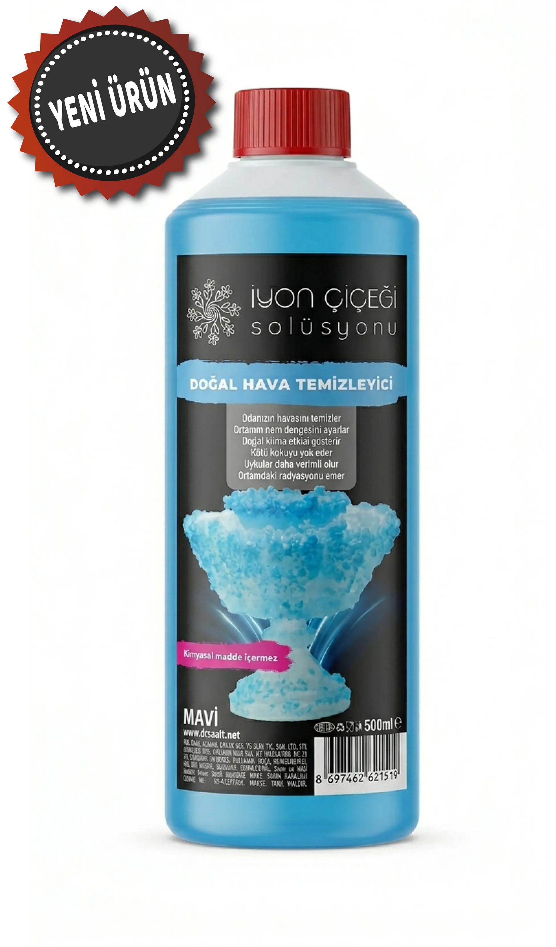 İyon Çiçeği Solüsyonu 500 ML - 4 Farklı Renk